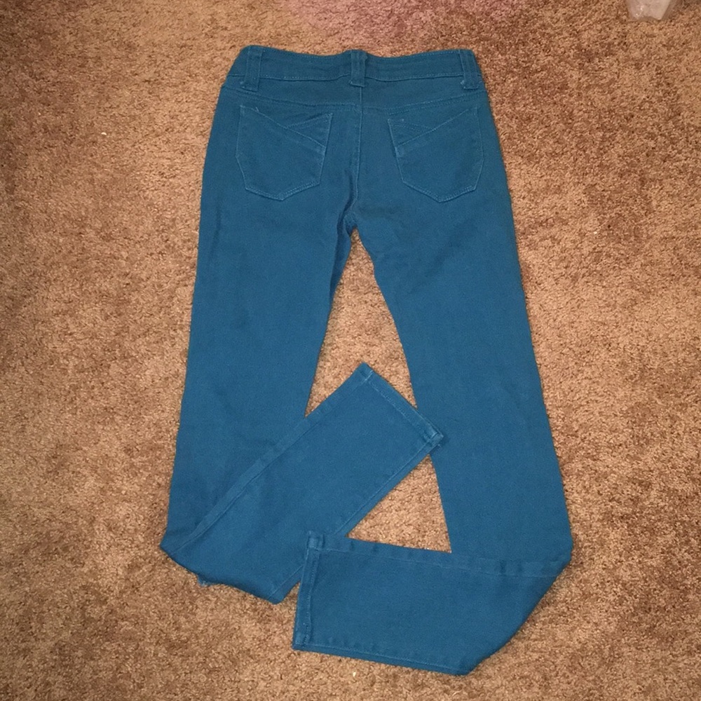 Blue Ripped Skinnies - Picture 2 of 4